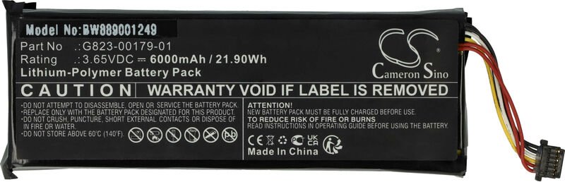 Vhbw - Akku kompatibel mit Google Nest Doorbell, gq style ac Türsprechanlage, Video-Türklingel (6000 mAh, 3,65 v, Li-Pol...