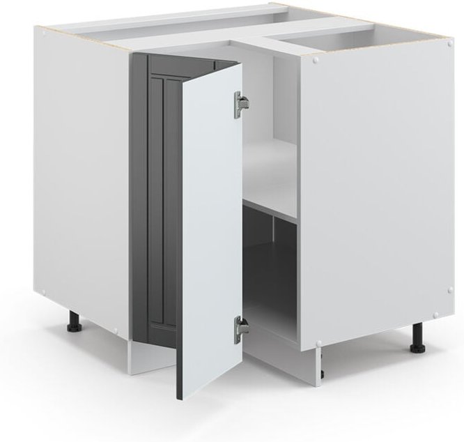 Vicco - Eckunterschrank Fame-Line, Anthrazit Landhaus, 80.5 cm, ap Anthrazit