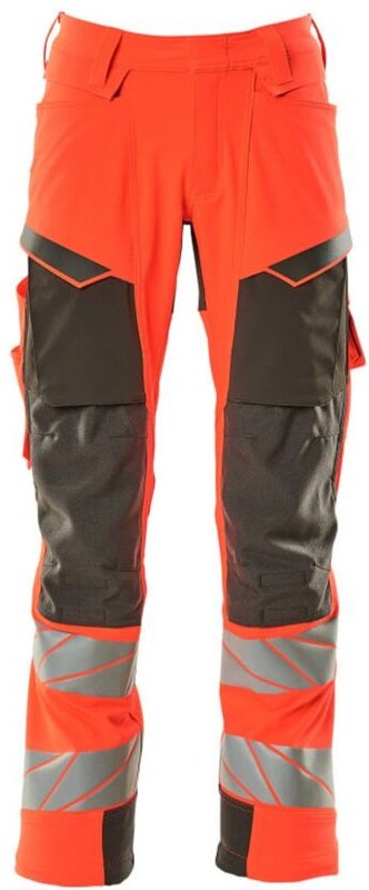 Hose mit Knietaschen 19079-511-22218 Gr. 76C47 hi-vis rot/dunkelanthrazit - Mascot