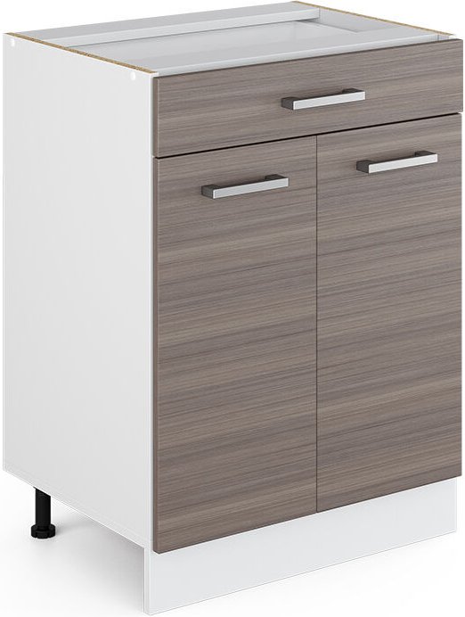 Thumbnail - Vicco - Unterschrank R-Line, Grau, 60 cm mit Schubladen, ohne Arbeitsplatte