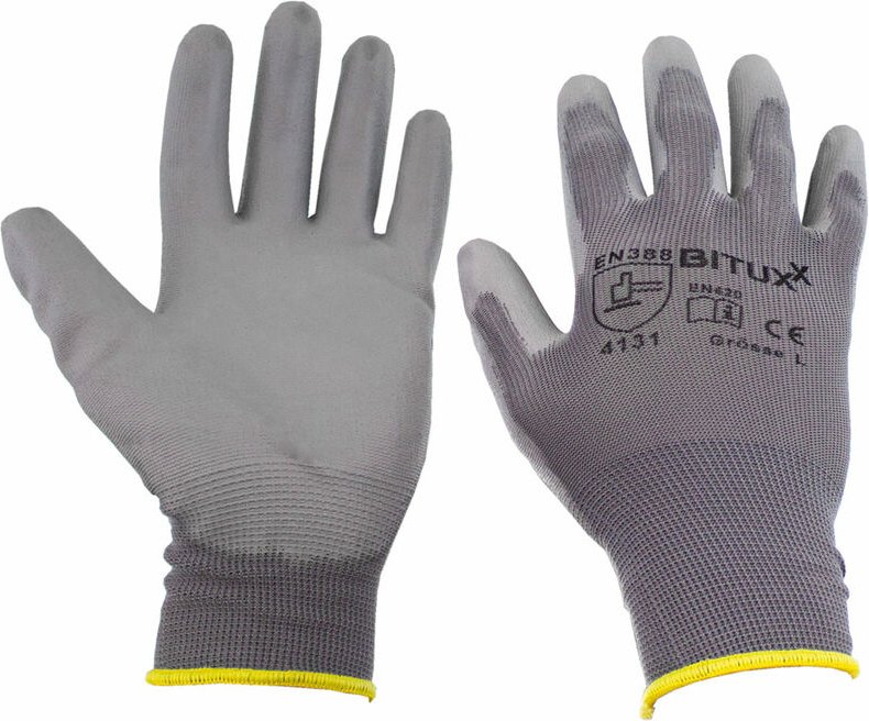 60 Paar s (7) Arbeitshandschuhe Montagehanschuhe Handschuhe Schutzhandschuhe mit pu Beschichtung