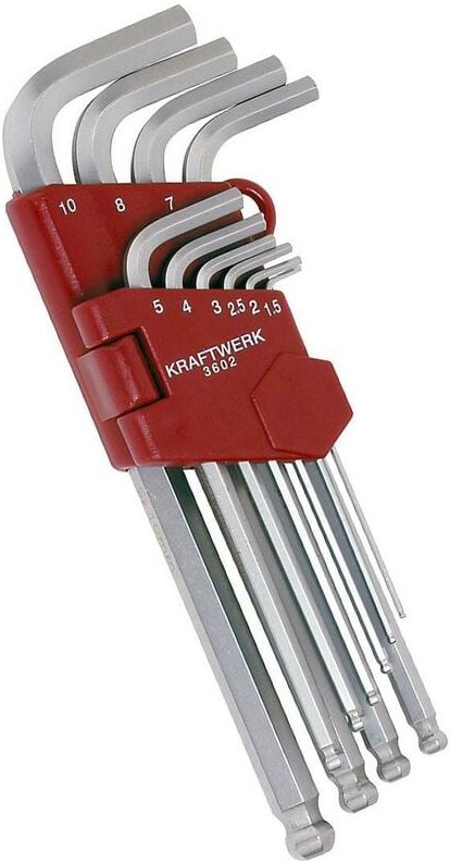 10-t.Kugelkopf-InSechskant-Satz 1.5-10mm