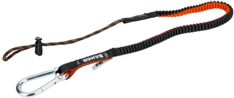 Bahco Sicherungsleine mit fest montiertem Karabiner und nicht wechselbarer Schlaufe, 3 kg, 1,2 m