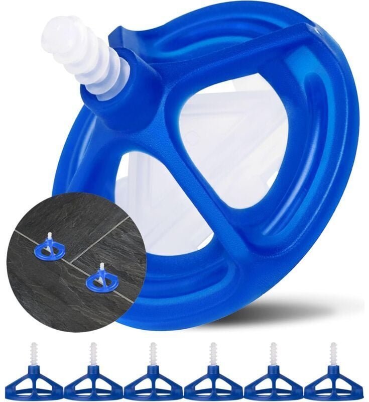 Fliesen-Nivelliersystem 2 mm, 300 Stück, revolutionäres 2-mm-Fliesenabstandshalter-Nivelliersystem, 200 Schrauben und 10...