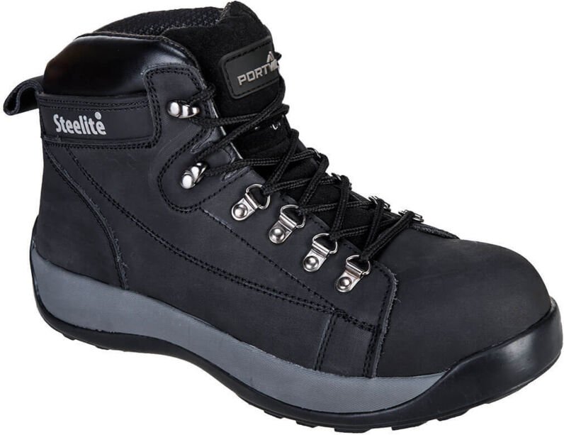 Sicherheitsschuhe hohe Steelite Nubuck SB HRO Schwarz 45