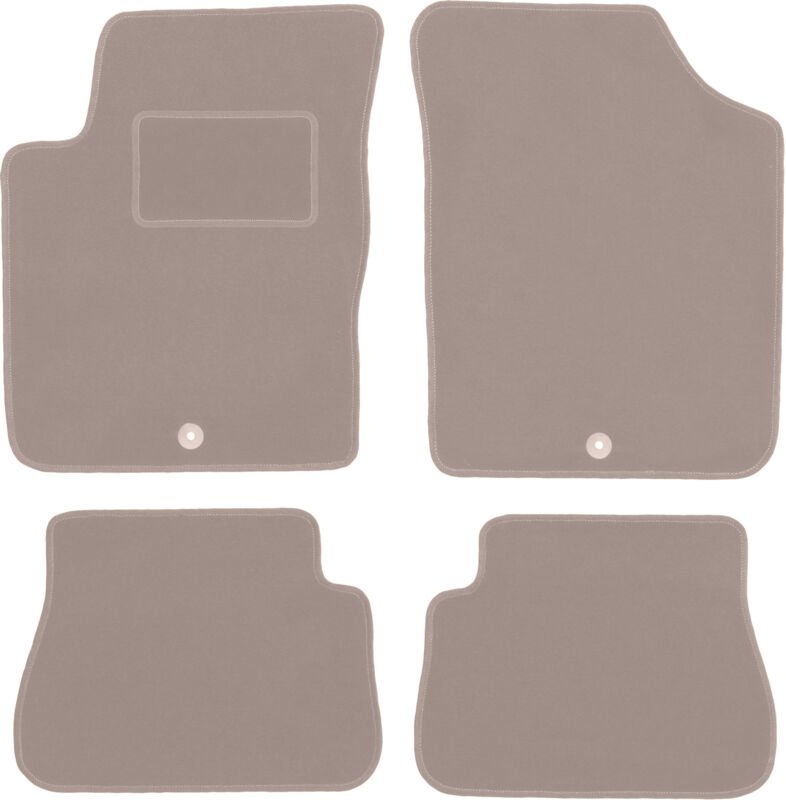 Beige Veloursmatten für: Kia Picanto I Fließheck (2003-2011)