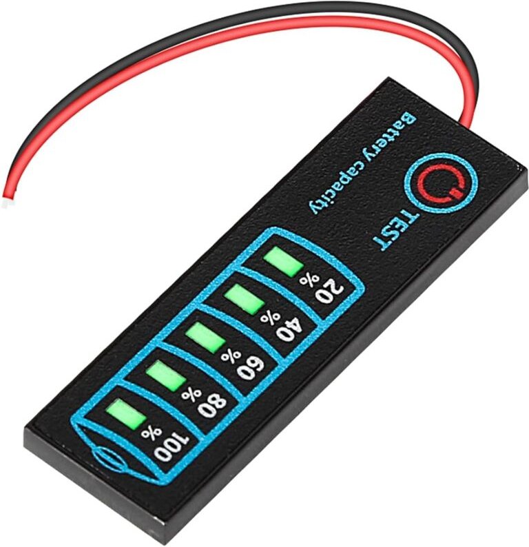 Sollbry - Batteriemonitor DC5-12V 24V 30V Batteriekapazität Spannungsmonitor Batterieleistungsanzeigefeld für Lithium-Ba...