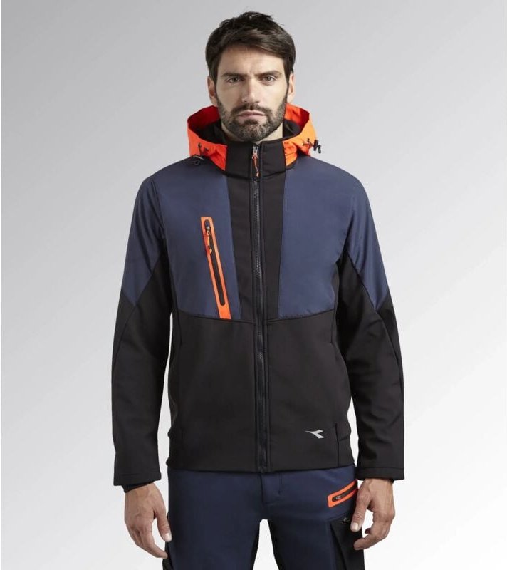 Thumbnail - Diadora - Utility Softshell Hybrid-Softshell-Arbeitsjacke - xxl - Blau
