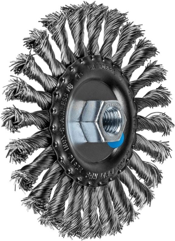 PFERD TOOLS Rundbürste gezopft RBG Ø 125x12 mm M14 Edelstahl-Draht-Ø 0,50mm Winkelschleifer