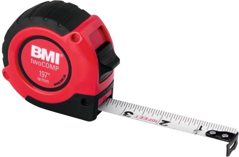 Rollbandmaß twoCOMP, Zoll-Ablesung, 192 Zoll - BMI