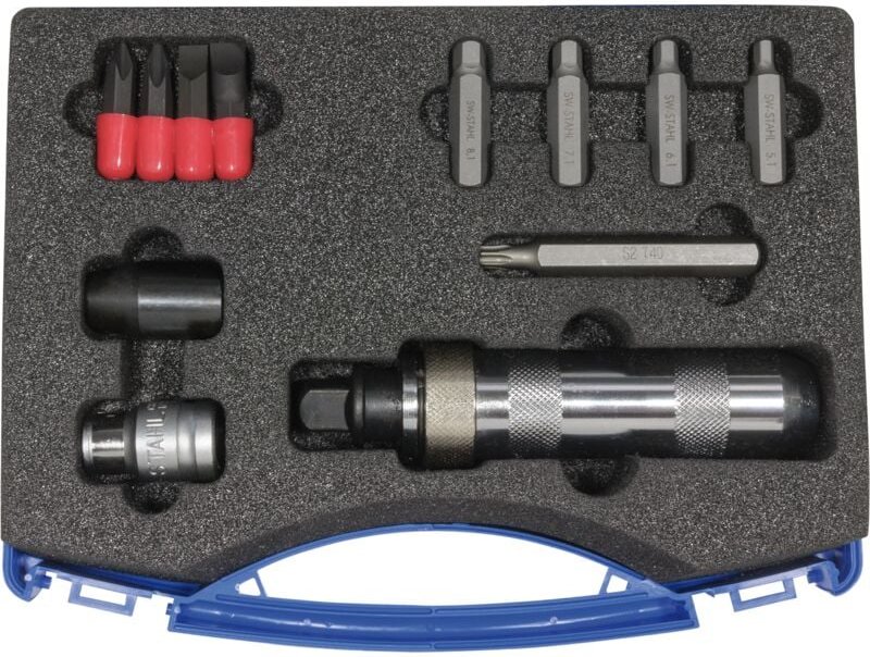 Sw Stahl - SW-Stahl Übermaß-Einsätze 5,1-8,1 mm + T40 und Handschlagschrauber, 05040L