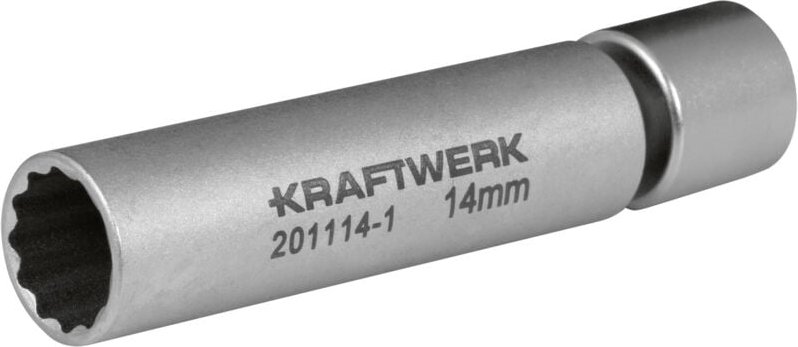 Kraftwerk - 3/8' Zündkerzen-Stecknuss 14 mm mit Gel.