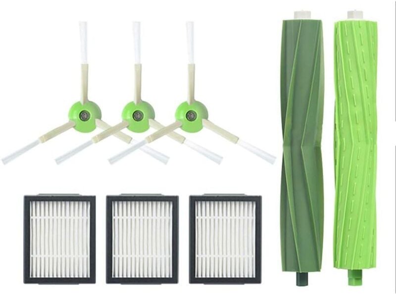 IRobot Roomba 8-teiliges Ersatzset, Zubehör für iRobot Roomba i7 i7+/i7 Plus E5 E6 E7 Staubsaugerfilter, Ersatzteile, Se...