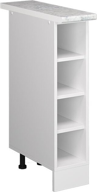 Küchenregal R-Line, Weiß, 20 cm , ap Marmor Vicco