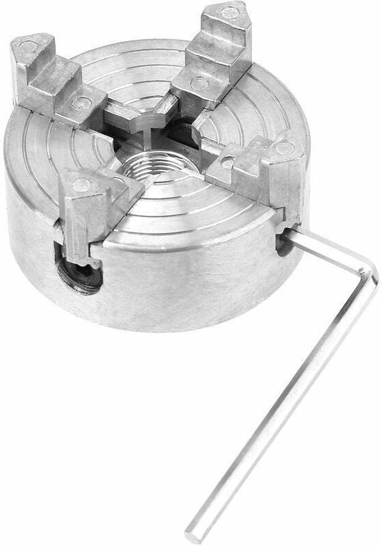 Thumbnail - 4-Backen-Drehfutter, Hochleistungs-Spannzangenfutter aus Zinklegierung für Holzdreharbeiten, Mikro-Metalldrehmaschinente...