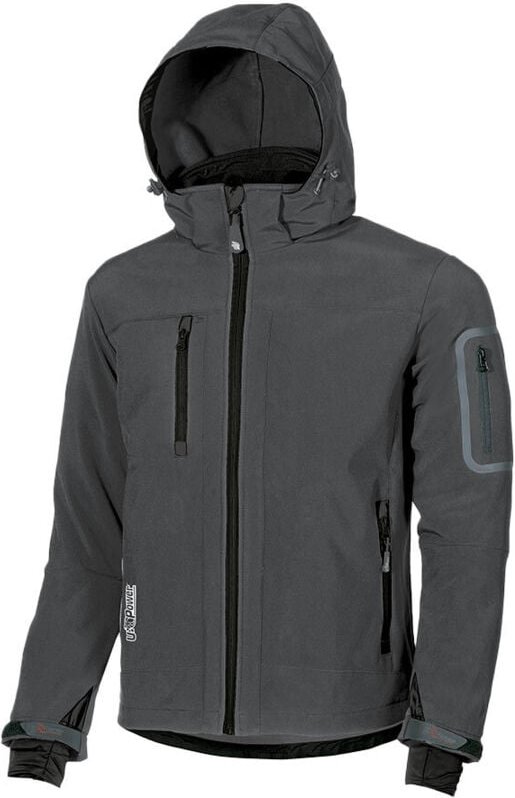U Power Metropolis Softshell Arbeitsjacke - xs - Grau