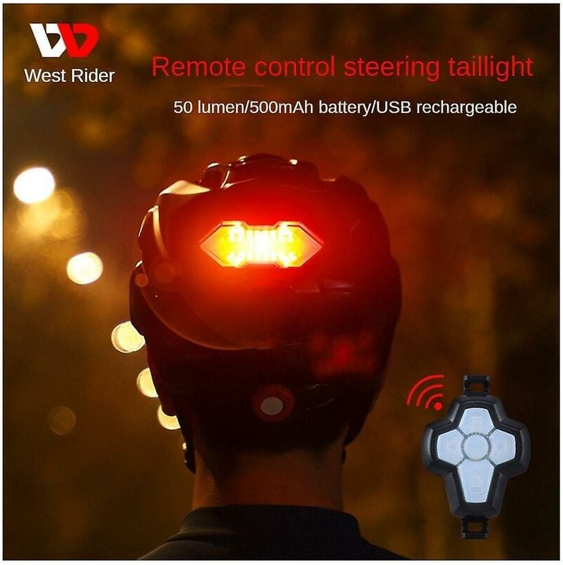 Woosien - Helm Rücklicht Fahrrad Fernbedienung Rücklicht Blinker Nacht Warnung Rücklicht Ausrüstung