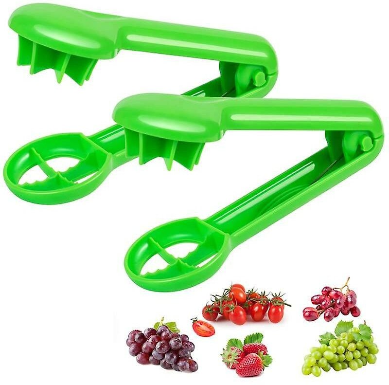 Traubenschneider für Kleinkinder, 2 Stück, kernloser Trauben-Baby-Kirsch-Erdbeer-Schneider für Gemüse-Obst-Salat