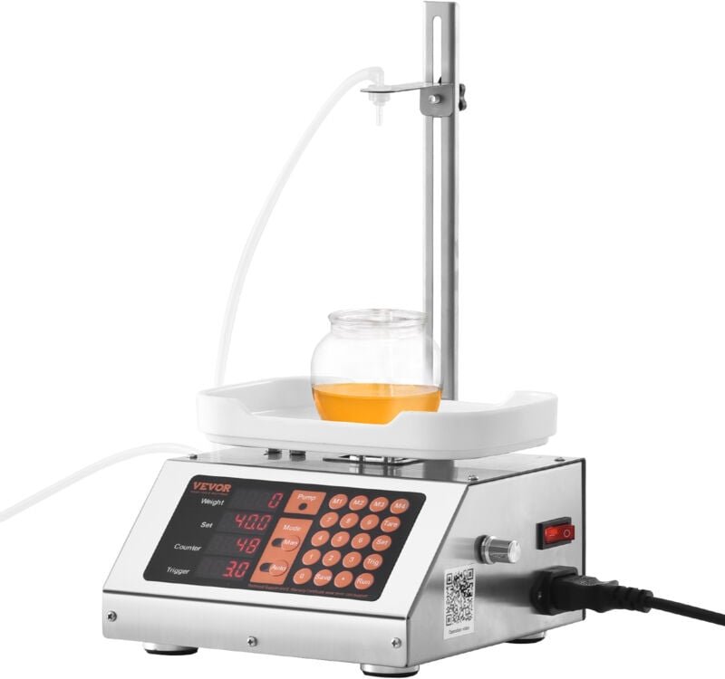 VEVOR Abfüllmaschine Automatisch Flüssigkeitsabfüllmaschine 5–50 g pro Füllung Flaschenabfüllmaschine 181 x 183 x 95 mm ...