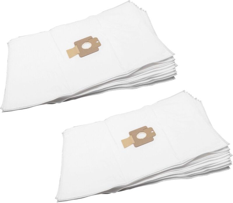 vhbw 20x Staubsaugerbeutel kompatibel mit Nilfisk Supreme 150, 100, LCD Staubsauger - Mikrovlies, 79cm x 50,5cm Weiß