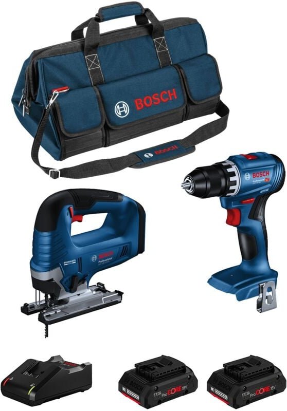 Bosch - Kit BK2024BAG (gsb 18V-45 + gst 18V-125 b + 2 x 4,0 Ah ProCORE + GAL18V-40 + hdbag)