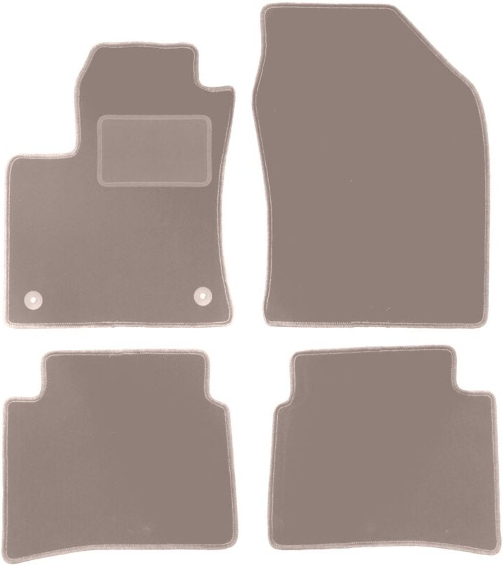 Beige Veloursmatten für: Toyota Prius IV Fließheck (2017-)