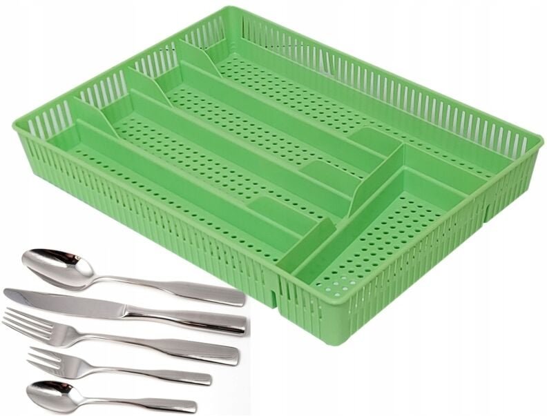 Bentom Besteckschubladeneinsatz 23 x 31 grün.