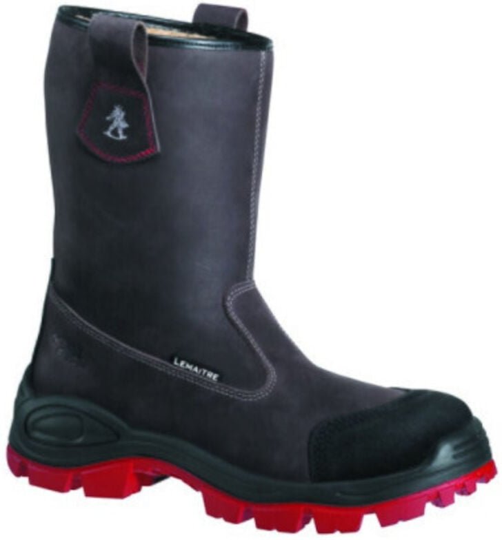 Hochsichere Sicherheitsschuhe TENERE S3 CI SRC Hoch, Schwarz/Rot, Größe 46