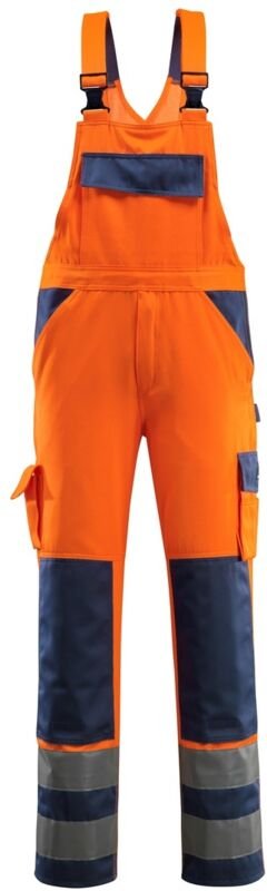 Mascot SAFE COMPETE Warnlatzhose mit Knietaschen Barras Gr. 82C52 orange/marine