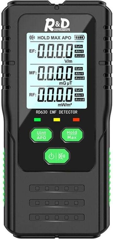 3-in-1-Multifunktionsdetektor für elektrische Felder, magnetische Felder, HF-Strahlungsdetektor, Handmessgerät für elekt...