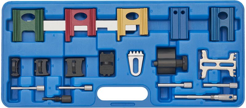 Kraftplus - K.200-1801 Motoreinstellwerkzeug Arretierwerkzeug Zahnriemen Nockenwelle Kurbelwelle für vw Opel Fiat Ford P...