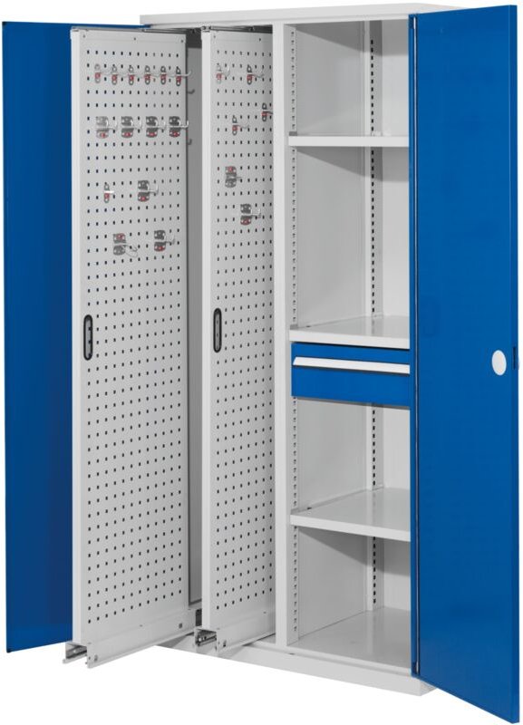 Kappes ®RasterPlan Vertikalschränke 1950x1000x600mm Modell 82 Doppelwandtüren enzianblau