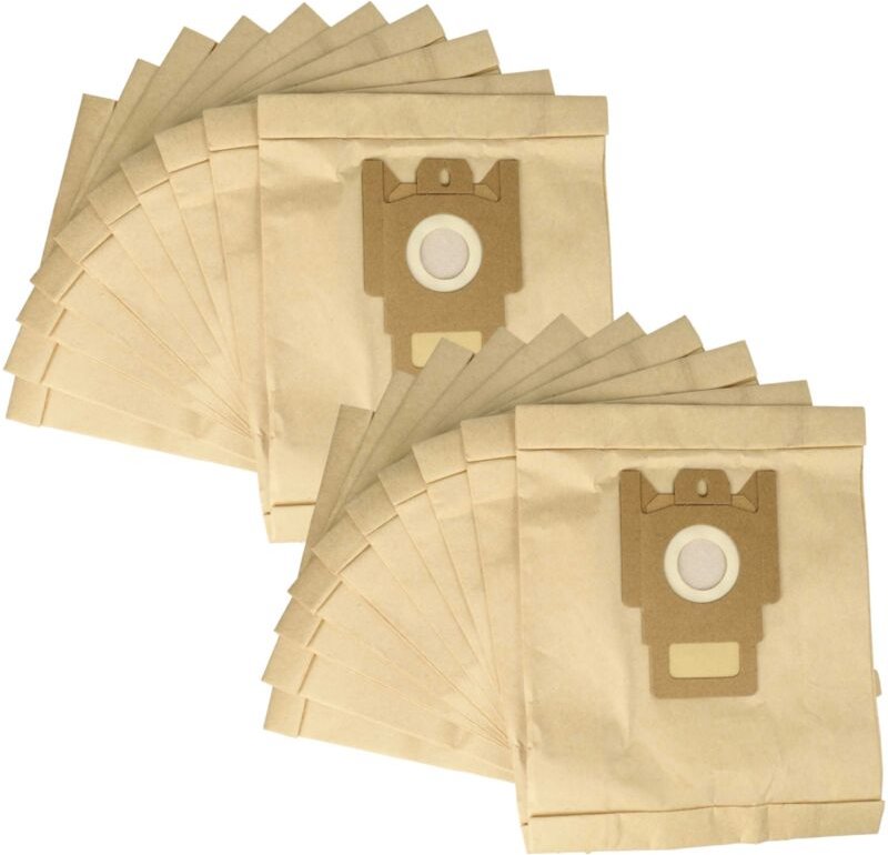 20x Staubsaugerbeutel kompatibel mit Miele Control+ S140, Ambiente Plus Staubsauger - Papier, Typ m, 28cm x 19,5cm Sandf...