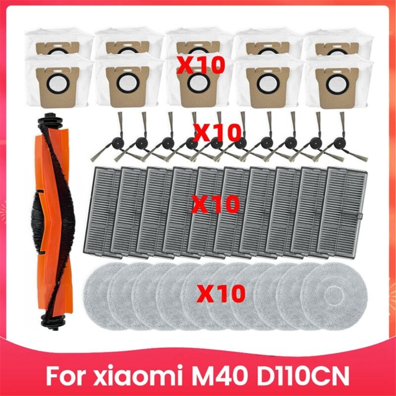 Thumbnail - Für M40 D110CN Vakuum Teile Wichtigsten Tricut Roller Seite Pinsel Hepa-Filter Mopp Tuch Staub Taschen Zubehör