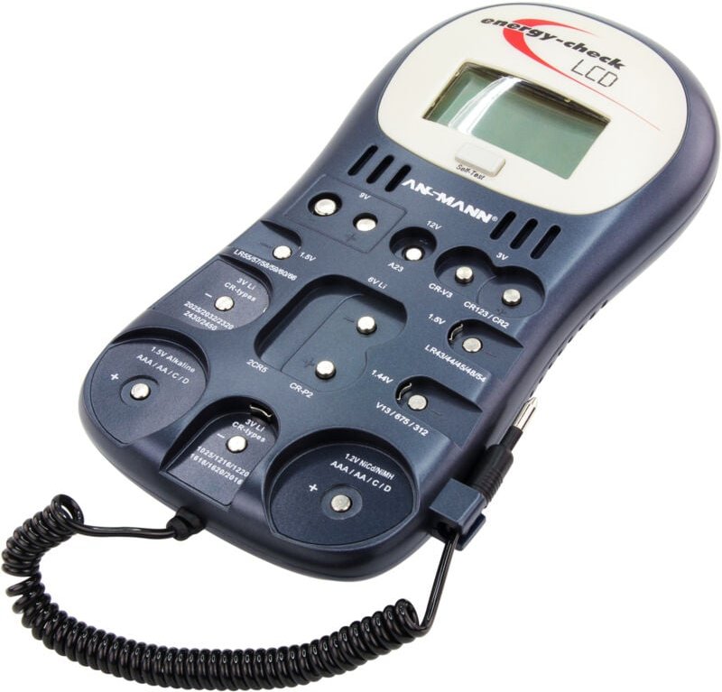 Batterietester Energy Check lcd - Anzeige für Kapazität, Energiegehalt - Ansmann