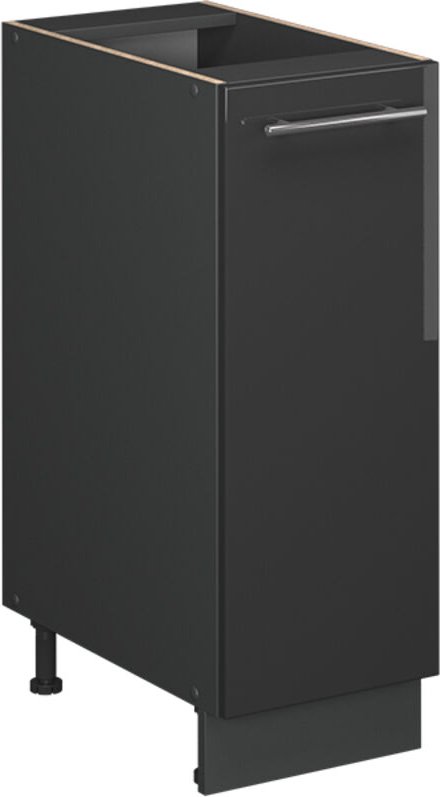 Apothekerschrank Fame-Line, Anthrazit Hochglanz, 30 cm , AP Marmor, Vicco