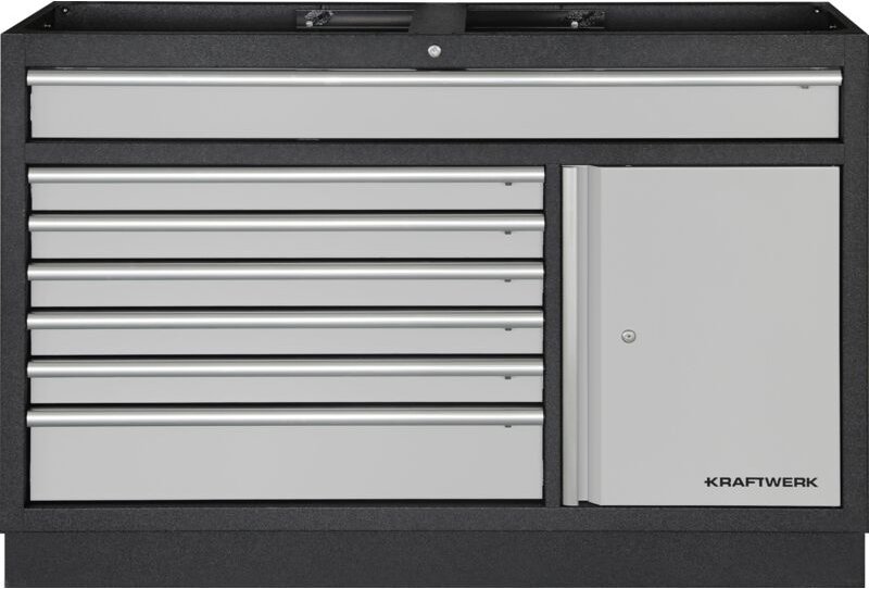 Mobilio Schubladenschrank 1360 mm 7 Schubladen 1-Türig