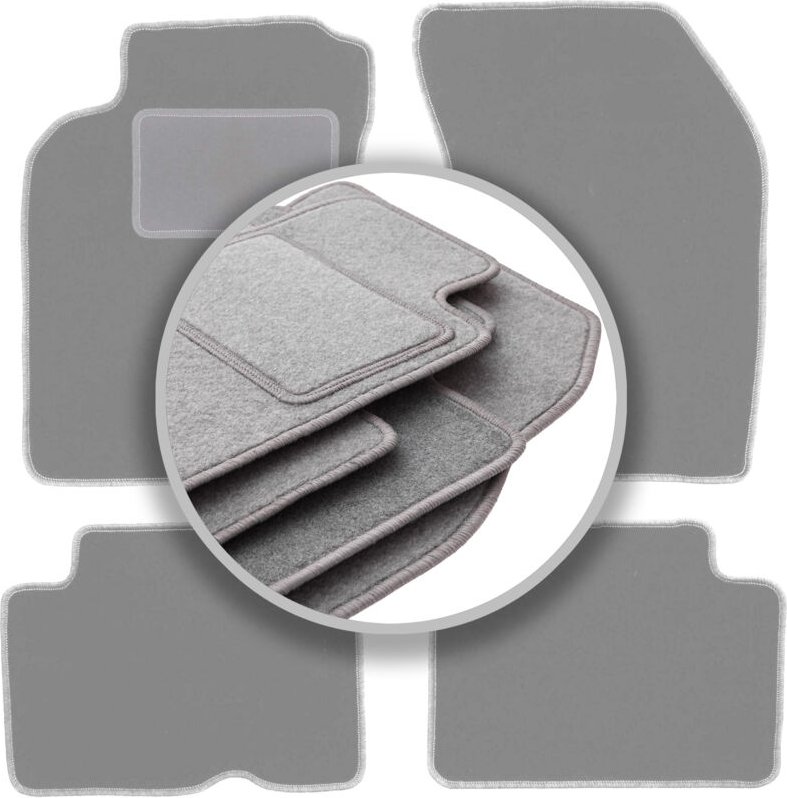 Graue Fußmatten für: Nissan Almera N15 Schrägheck, Limousine (1995-2000)
