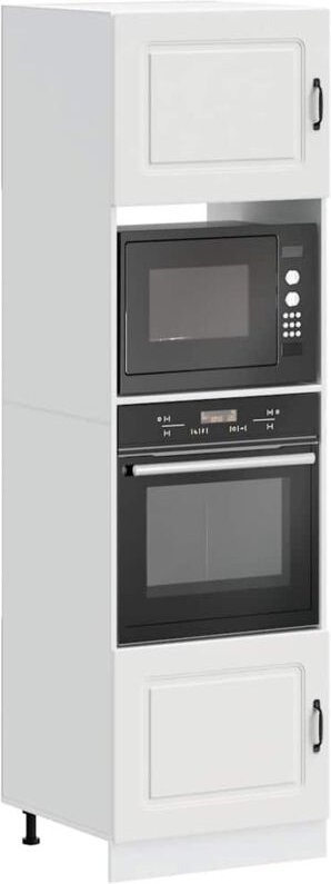 Herdumbauschränke 2 Stk. Lucca Weiß Holzwerkstoff - Vidaxl