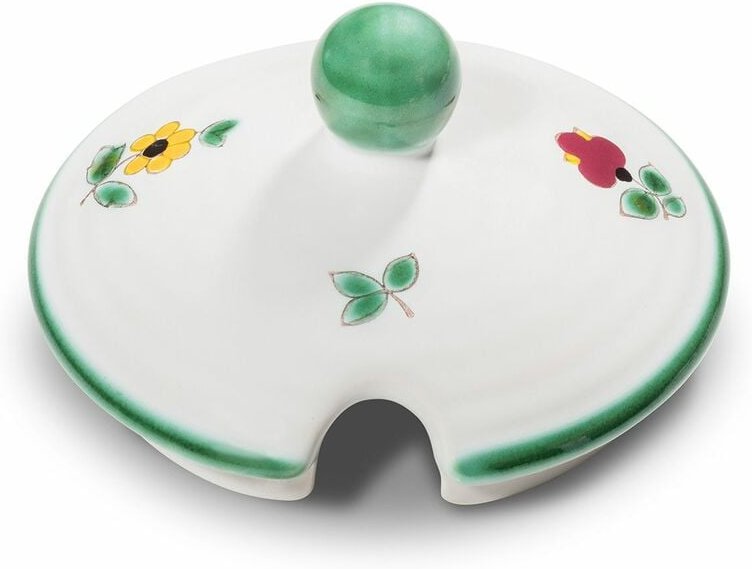 Gmundner Keramik - Streublumen, Oberteil Zuckerdose mit Ausschnitt