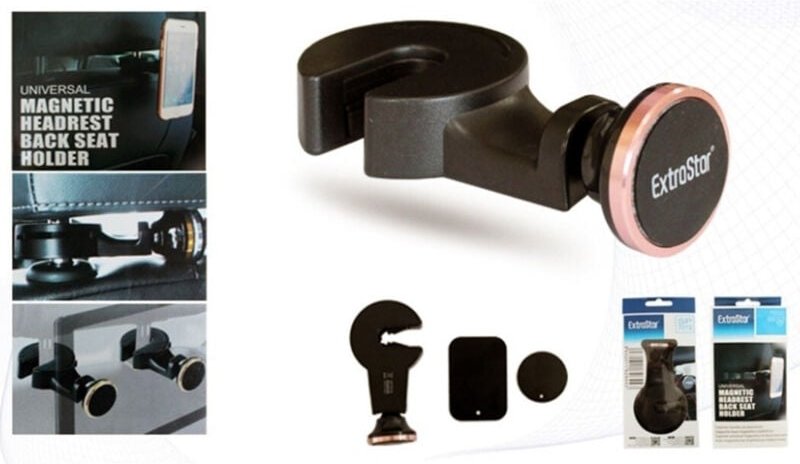 Trade Shop Traesio - Trade Shop - magnetic support smartphone EX7019 universal gancio pogia testa sedile auto -