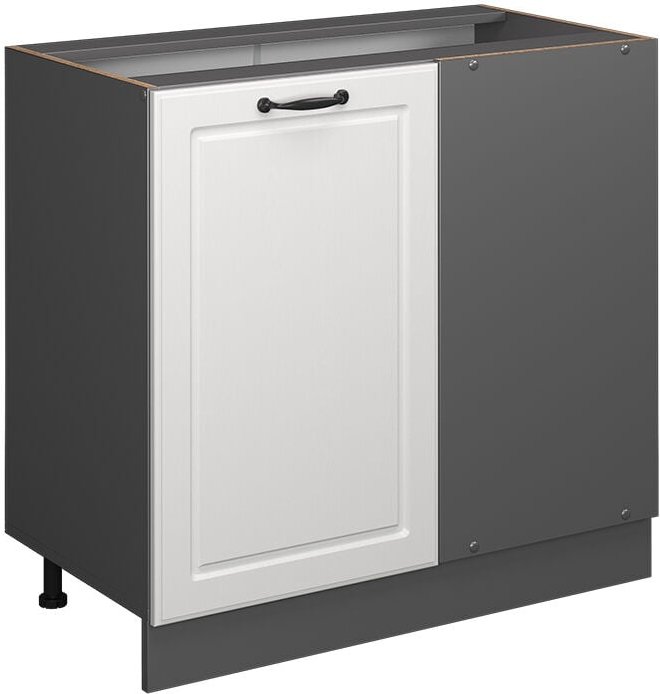 Thumbnail - Vicco - Eckunterschrank R-Line, Weiß Landhaus, 86 cm ohne Arbeitsplatte