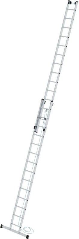 Sprossen-Seilzugleiter 2tlg. mit Standard-Traverse 2 x 14 Sprossen - 021714 - Günzburger Steigtechnik