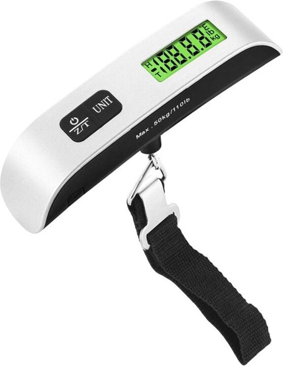 Thumbnail - Tragbare elektronische Gepäckwaage (1 Packung), multifunktionale Reisekofferwaage, max. 50 kg (g, oz), Reisewaage, elekt...
