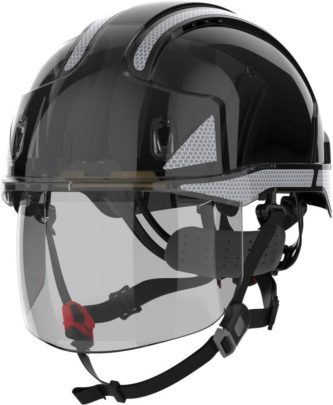 Doppelte Normen-Kopfhörer EVO VISTAshield Dualswitch CR2 Schwarz/Rauch