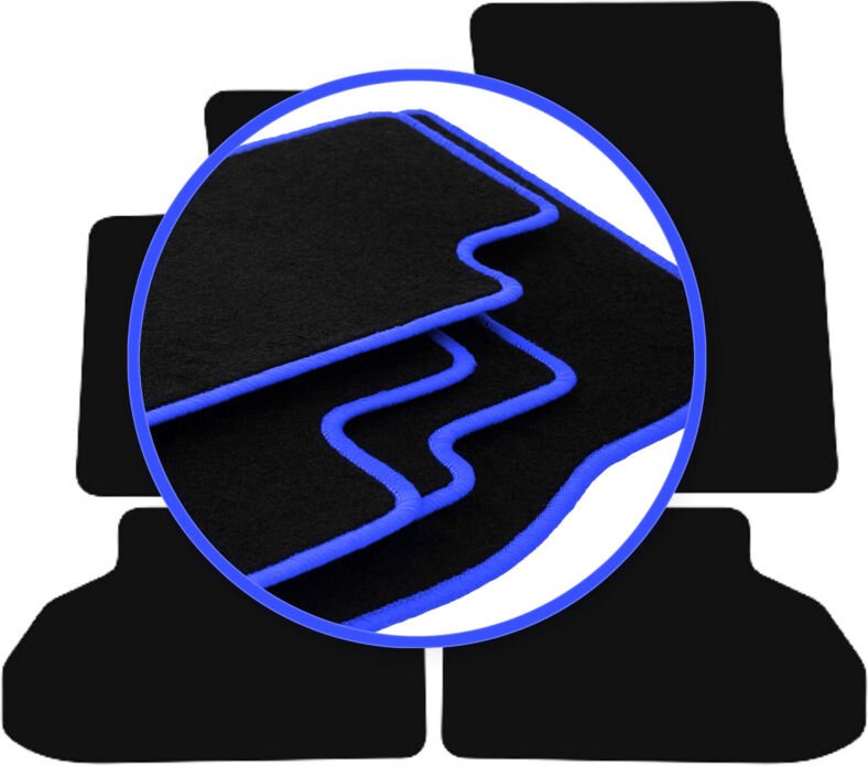 CARLUX-BLUE Autofußmatten für: BMW X6 F16 SUV (2014-2020)