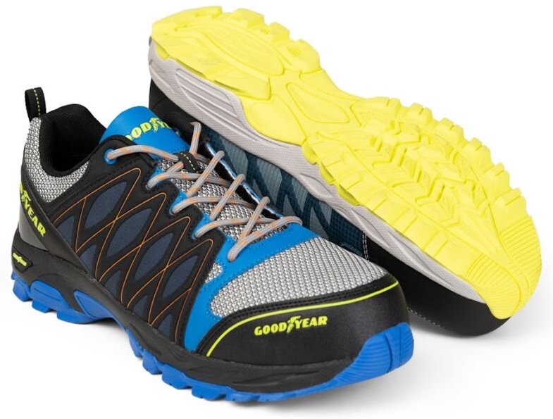 GOODYEAR S1P SRA HRO Sicherheitsschuh Schwarz/Blau 39