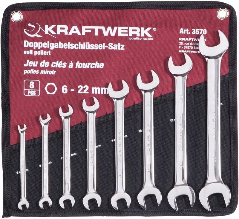 Kraftwerk - 8-t.Doppelgabelschl.satz voll pol.6-22mm