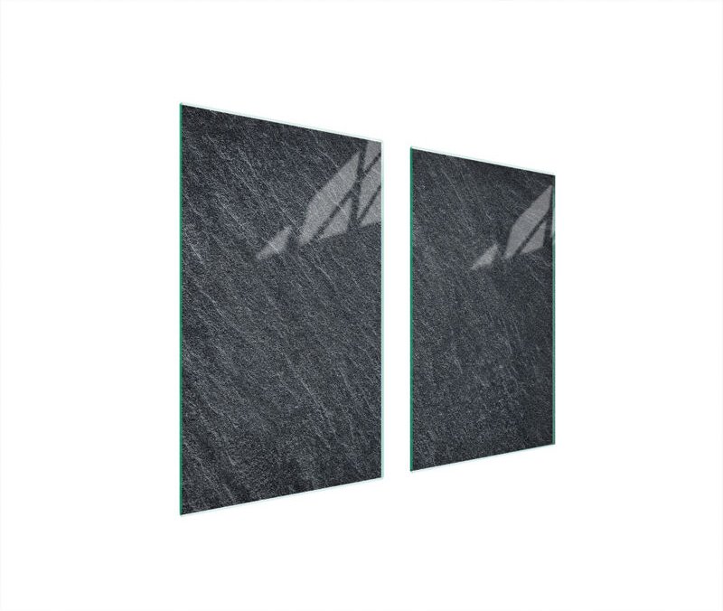 GLASSCHUTZPLATTE FÜR HERD 75x52 SCHIEFER