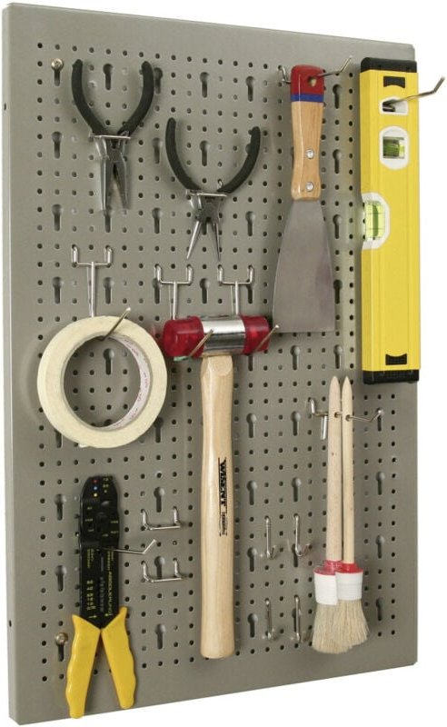 Lochwand StorePlus Flex m 60 40 x 1,6 x 59,5 cm / grau Aufbewahrung - Allit